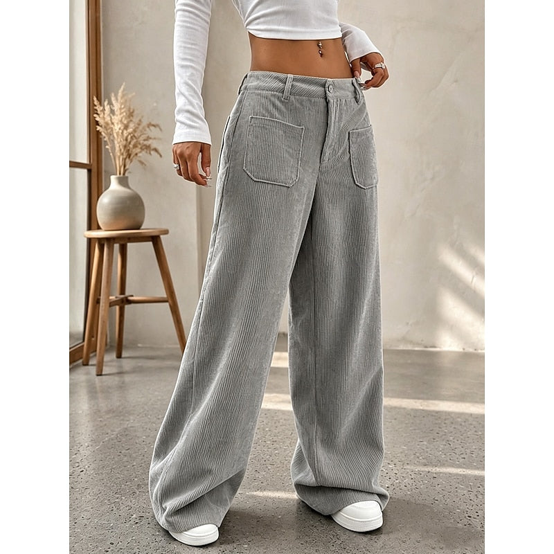 Selene | Hoge Taille Wijde Pantalon