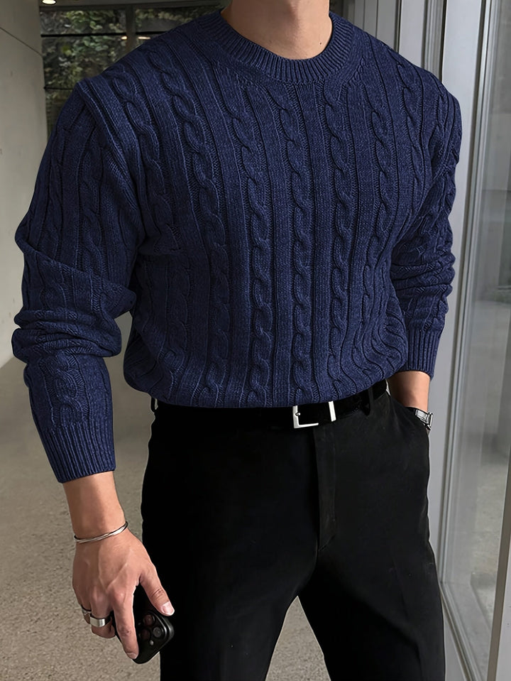 Preston | Gedraaide Kabel Pullover Sweater