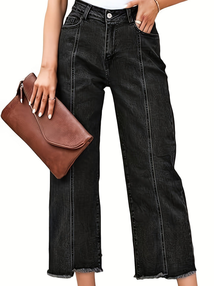 Denise | Op Maat Gemaakte Cropped Rechte Jeans