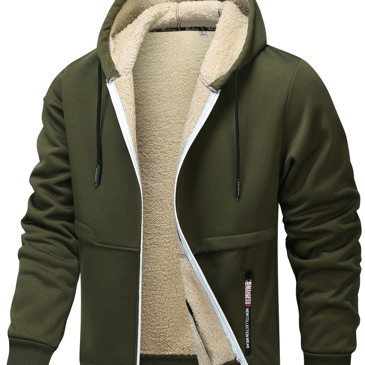 Russell | Gezellige Hooded Zip-Up Jas