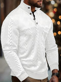 Sterling | Textured Stand-Collar Pullover