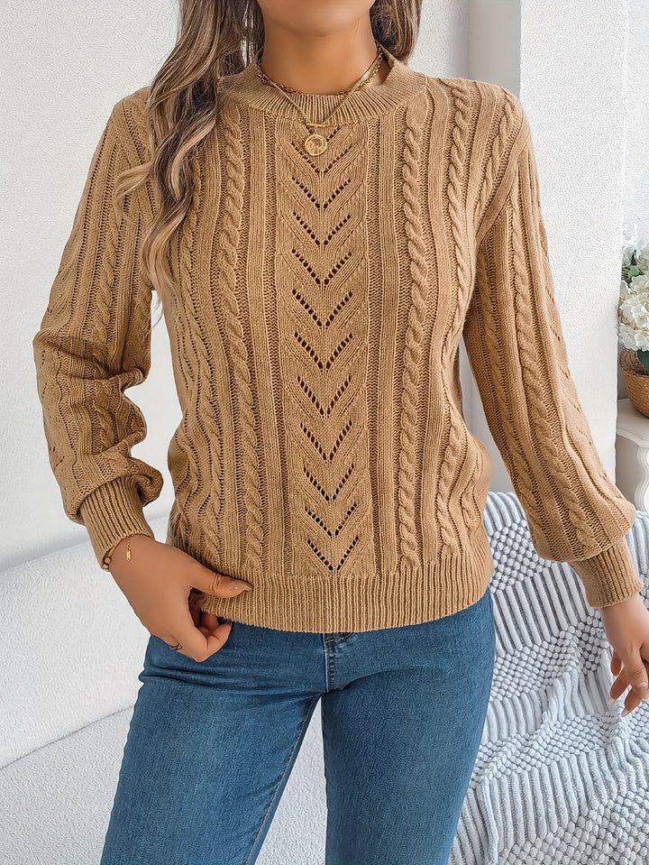 Blythe | Kabelgebreide Textuurtrui