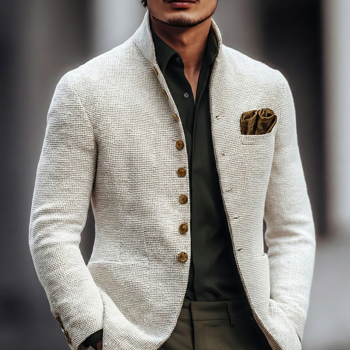 Harold | Verfijnde Enkele Knop Cardigan