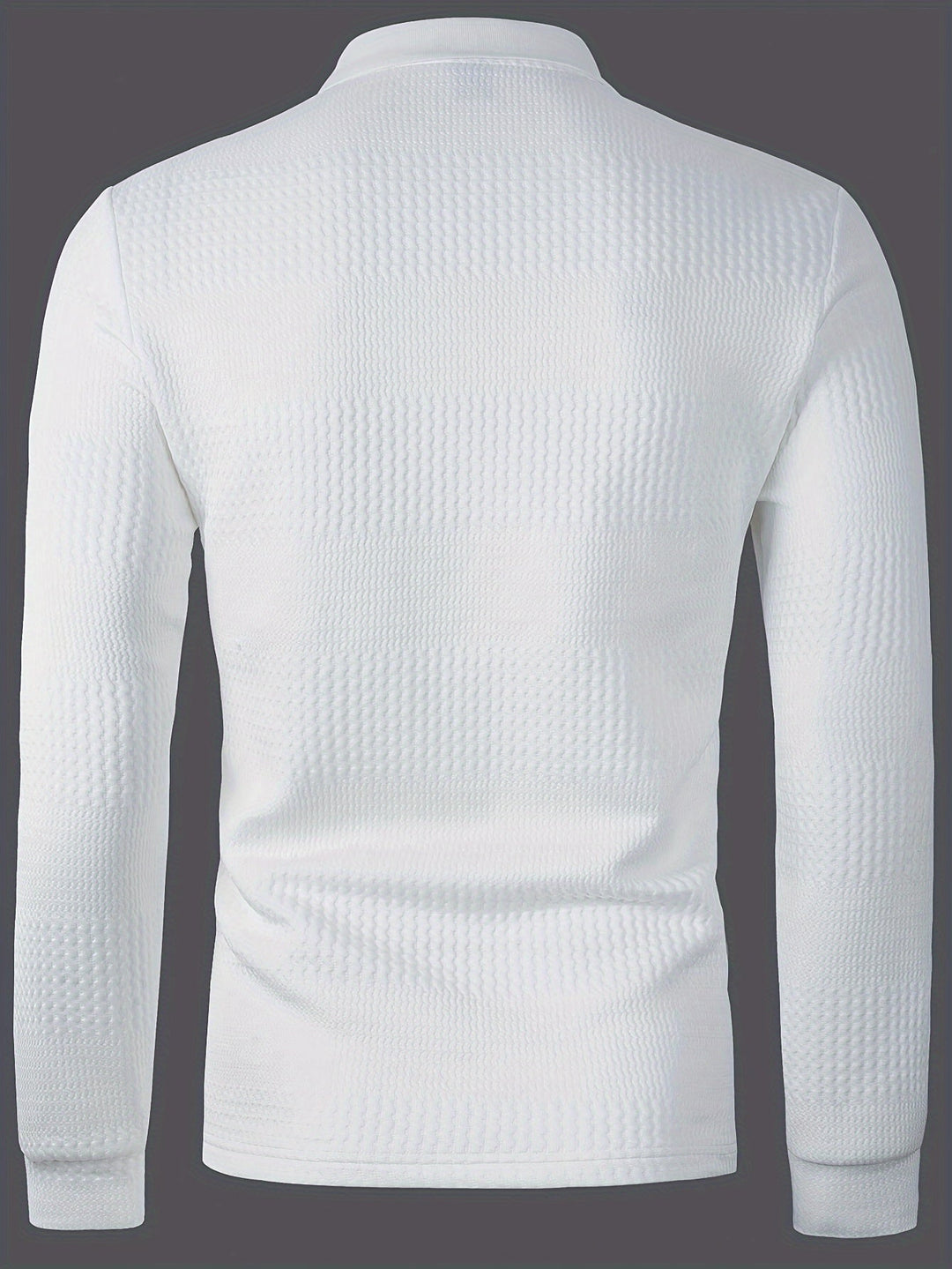 Fletcher | Textured Longsleeve Polo Shirt