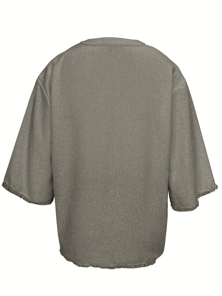 Dorian | Ontspannen Vetershirt met V-hals