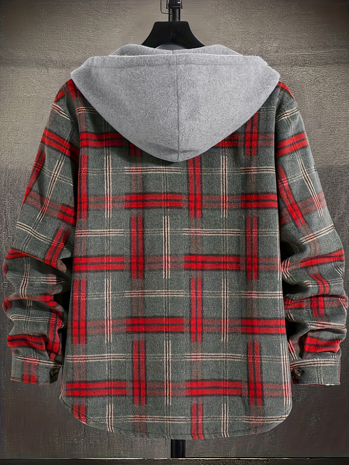 Hollis | Kerst Ruitjes Hoodie Jacket