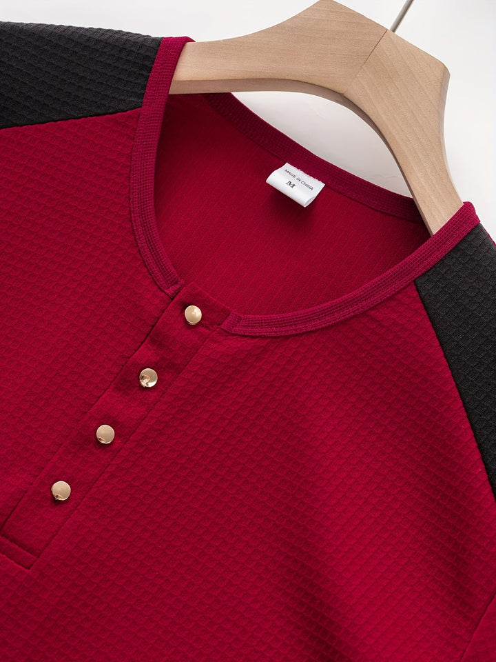 Curtis | Getextureerde Lange Mouwen Henley