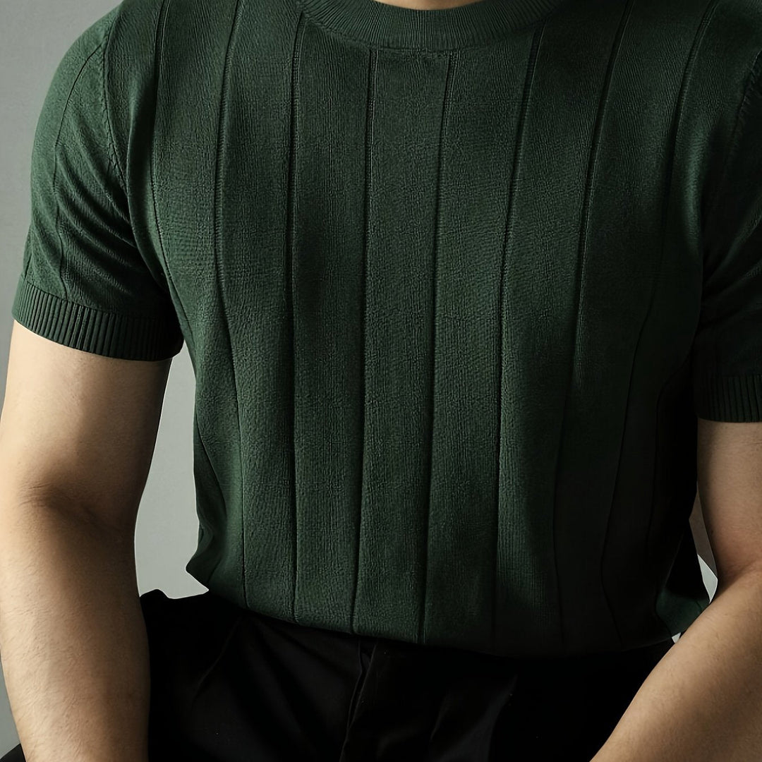 Curtis | Geribbelde Korte Mouw Top
