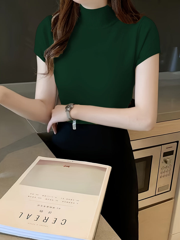 Della | Verfijnde Mock-Neck Top