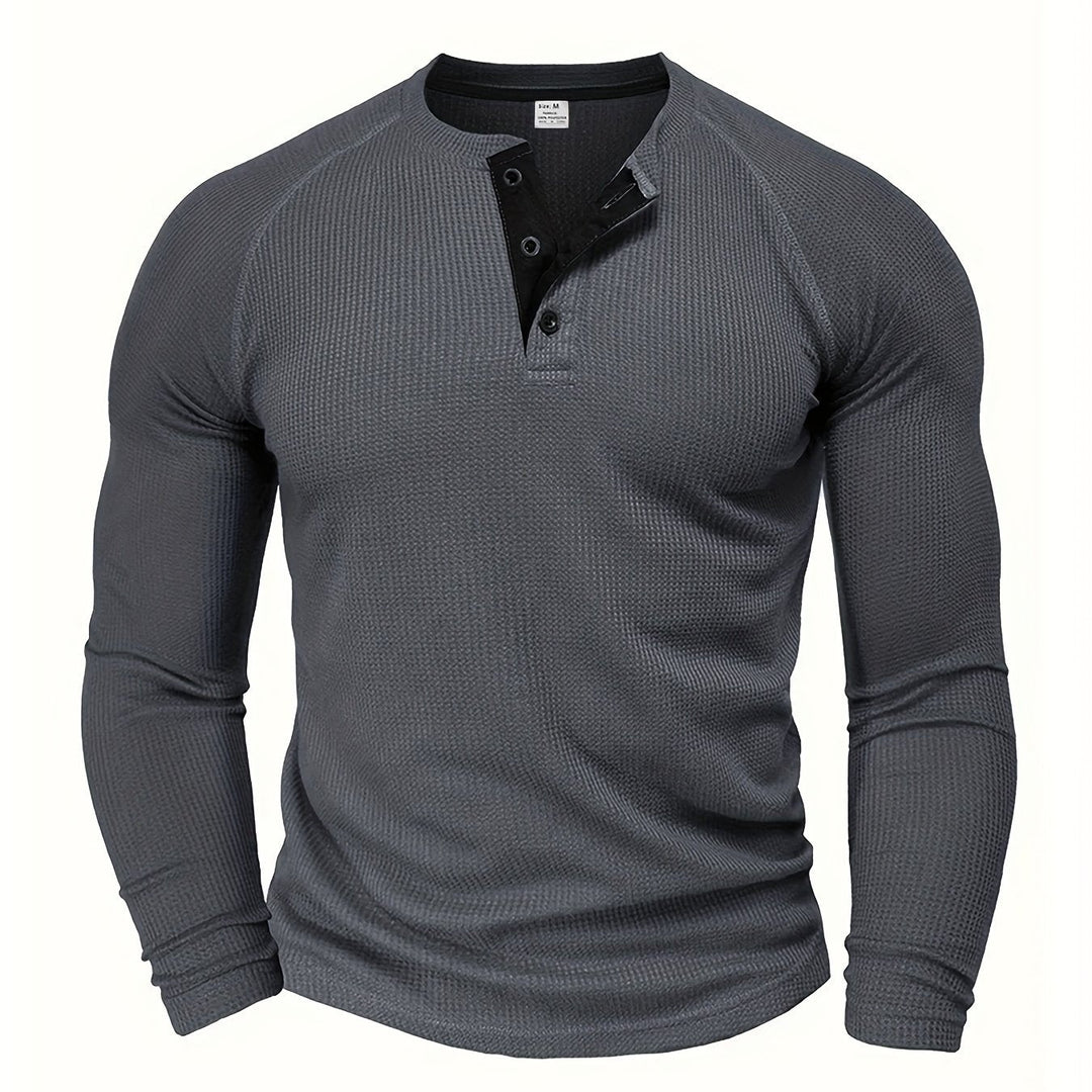 Graham | Klassieke Button Henley Shirt