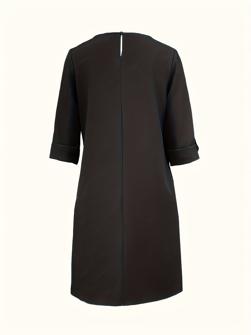 Emily | Comfortabele Ronde Hals Jurk