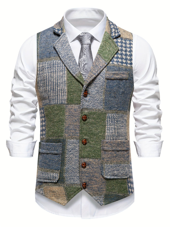Tobias | Patchwork Op maat Gemaakt Vest