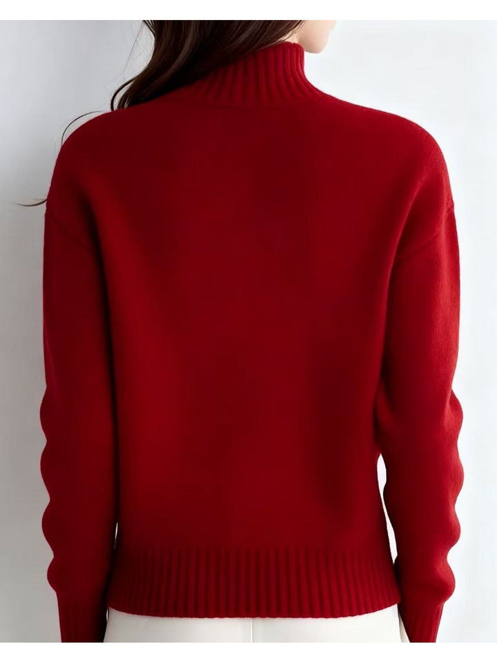 Margot | Hoge Hals Knopen Cardigan