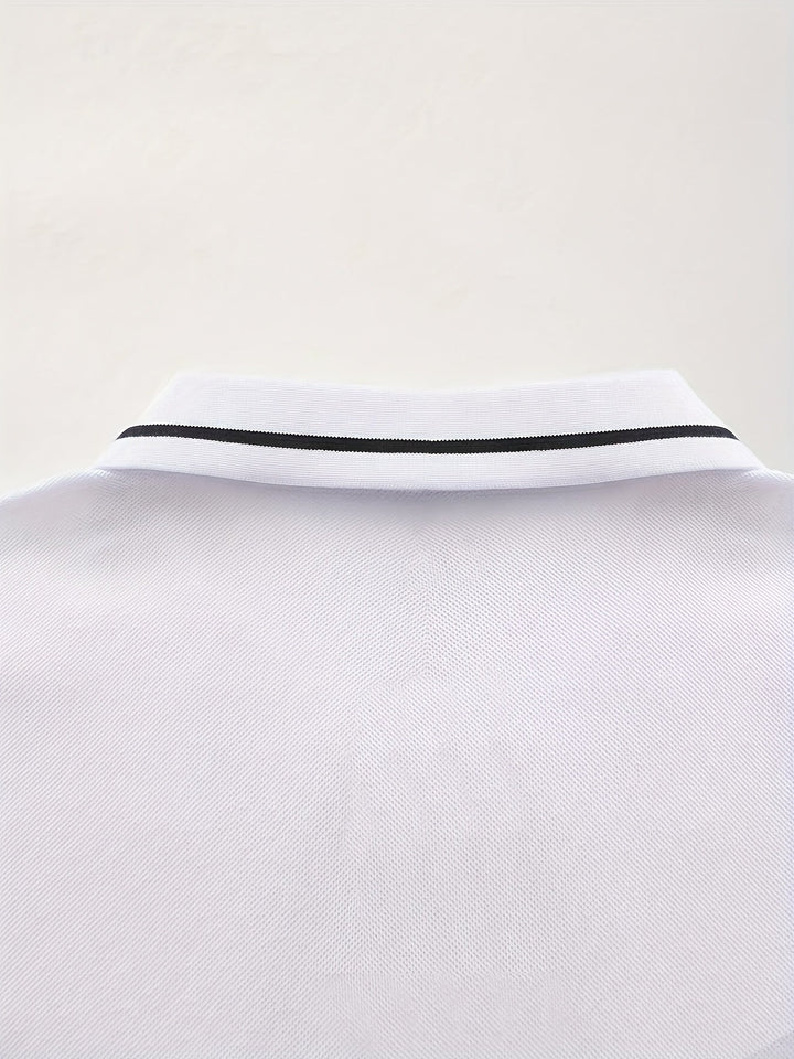 Dalton | Verfijnde Lange Mouwen Polo Shirt
