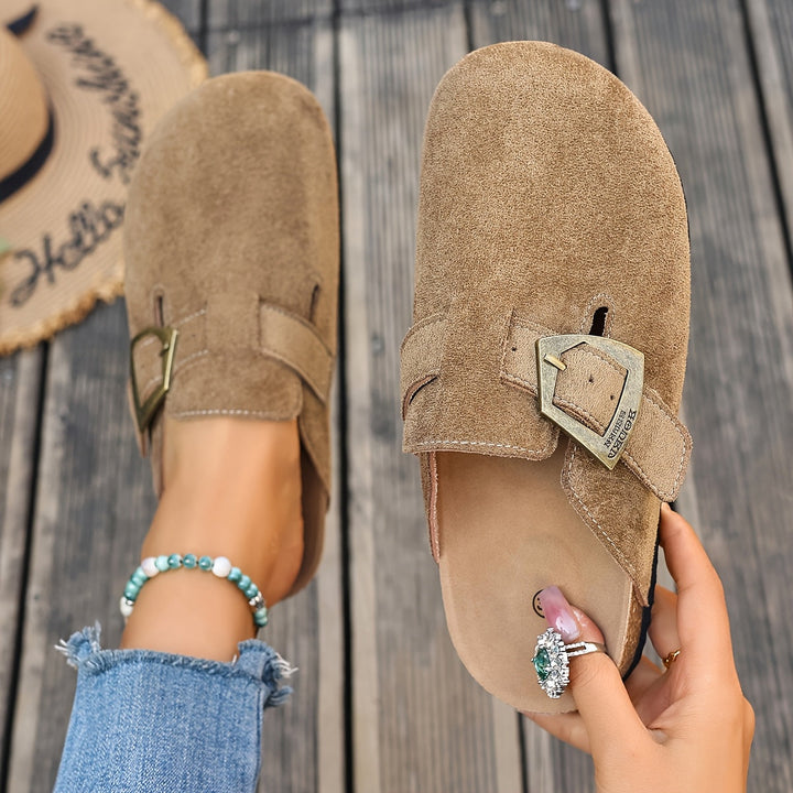 Winona | Slip-On Mules met Gespdetails