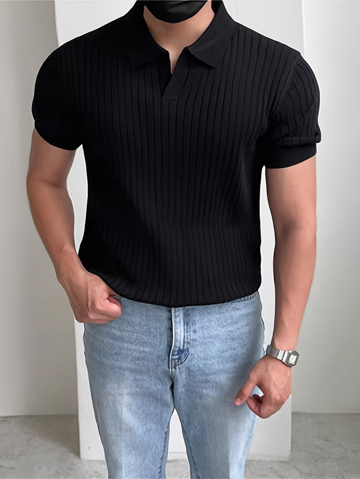Cameron | Verfijnde Textuur Polo Shirt