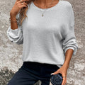 Carly | Ontspannen Wafelbrei Sweater