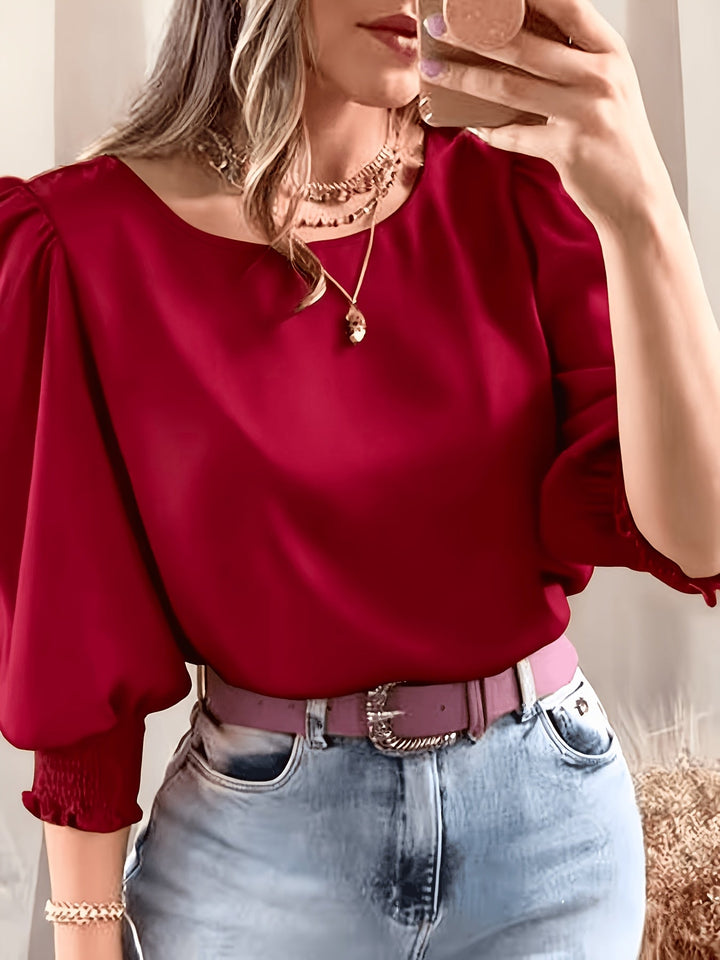 Ellen | Blouse met Pofmouwen
