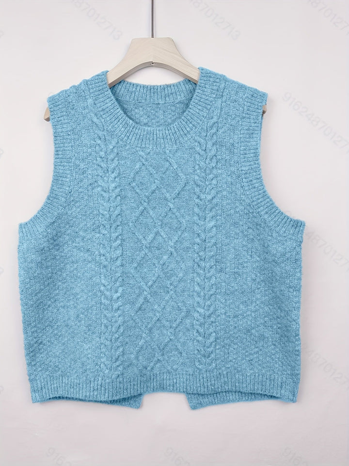 Brooke | Kabelgebreide Sweater Vest