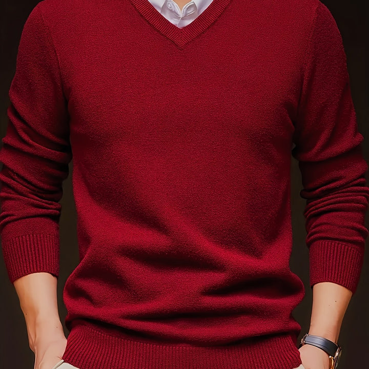 Emory | Klassieke V-hals Pullover