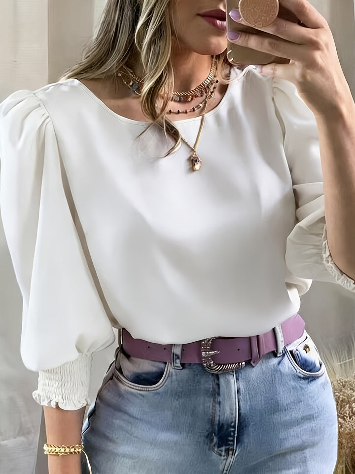 Ellen | Blouse met Pofmouwen