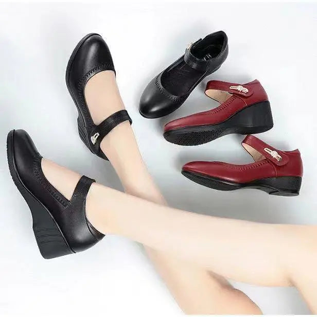 Monica | Elegante Comfort Schoenen met Middelhoog Hak
