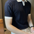 Barrett | Getextureerde Polo met Contrastkraag