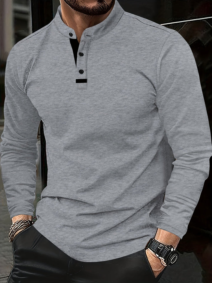 Jasper | Verfijnde Lange Mouwen Henley