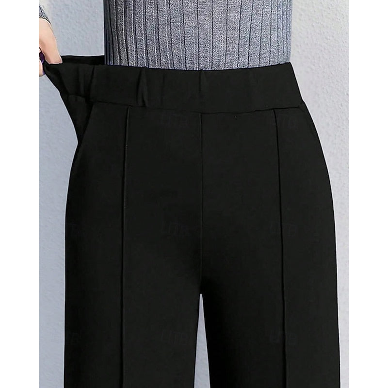 Tamara | Brede Pijpen Tailored Broek