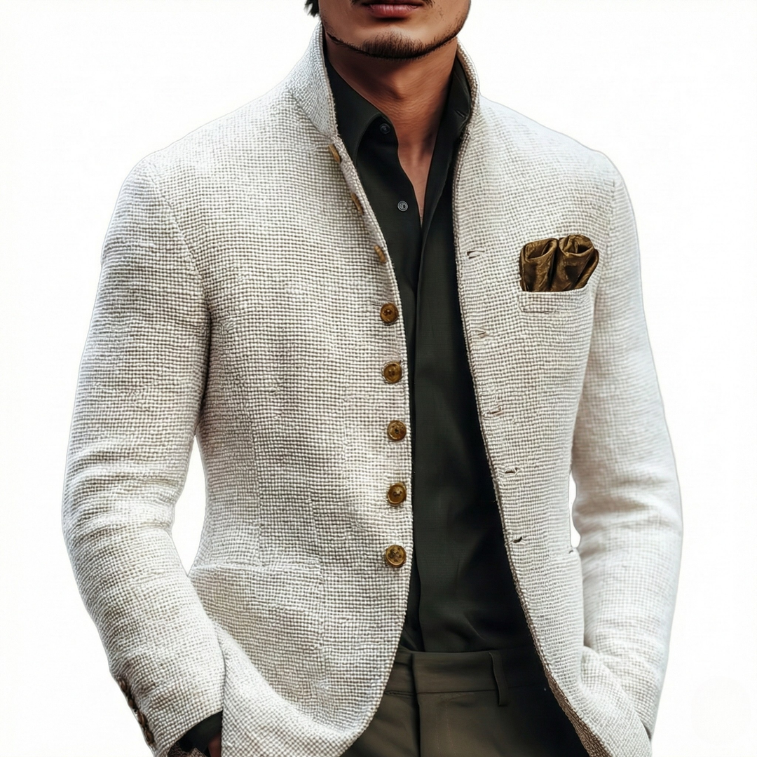 Harold | Verfijnde Enkele Knop Cardigan