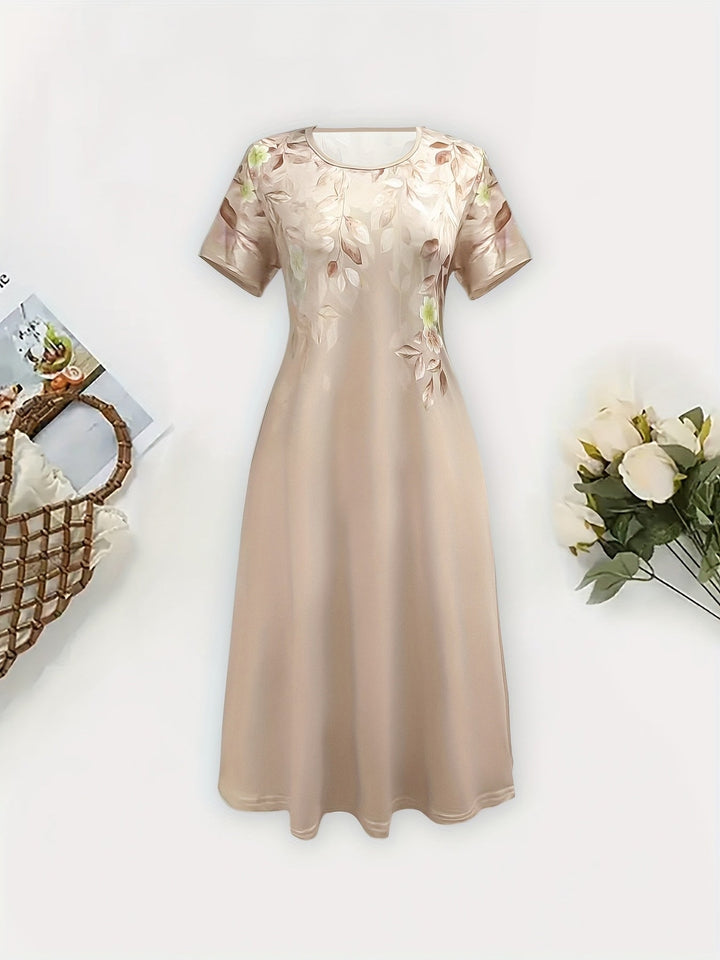 Marjorie | Elegante Bloemen A-Lijn Jurk