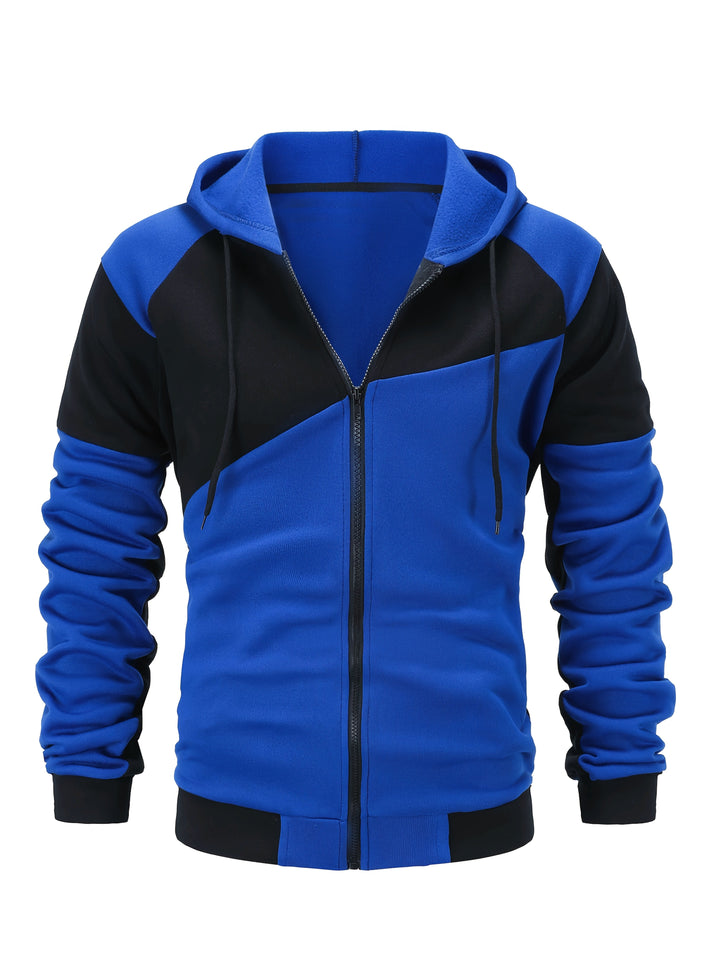 Bryce | Kleurblok Zip-Up Hoodie