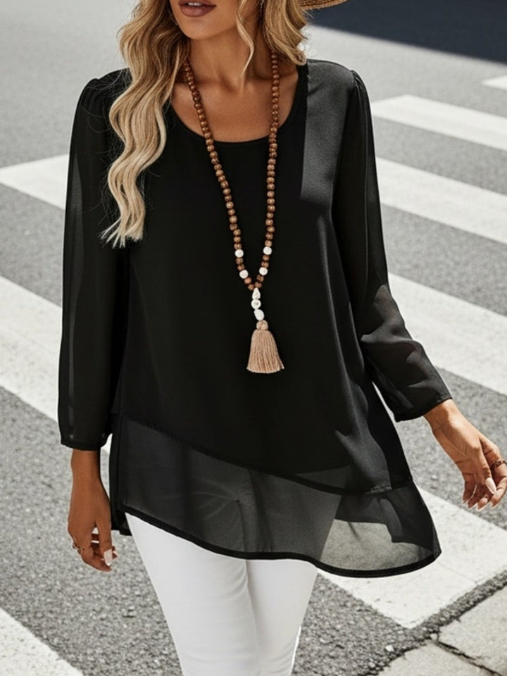 Annika | Gelaagde Vloeiende Blouse