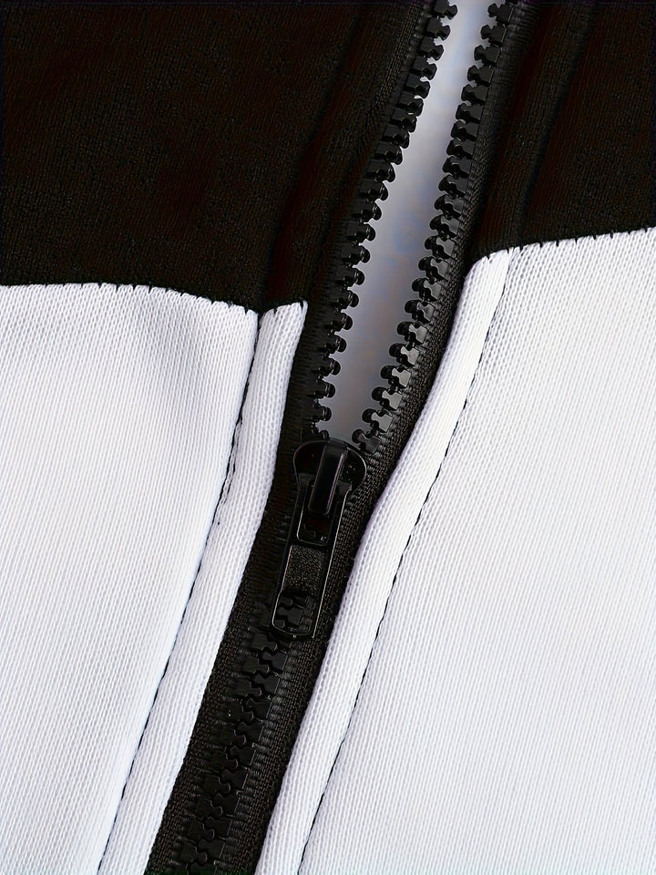 Bryce | Kleurblok Zip-Up Hoodie