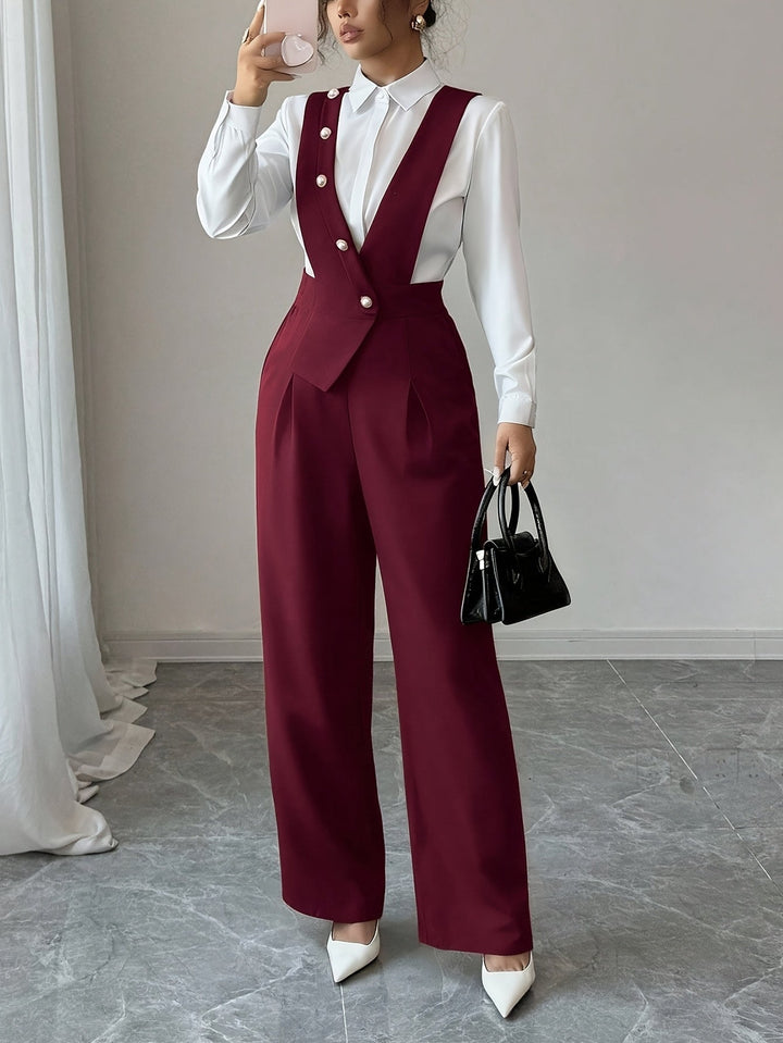 Coralie | Op maat gemaakte wijde jumpsuit