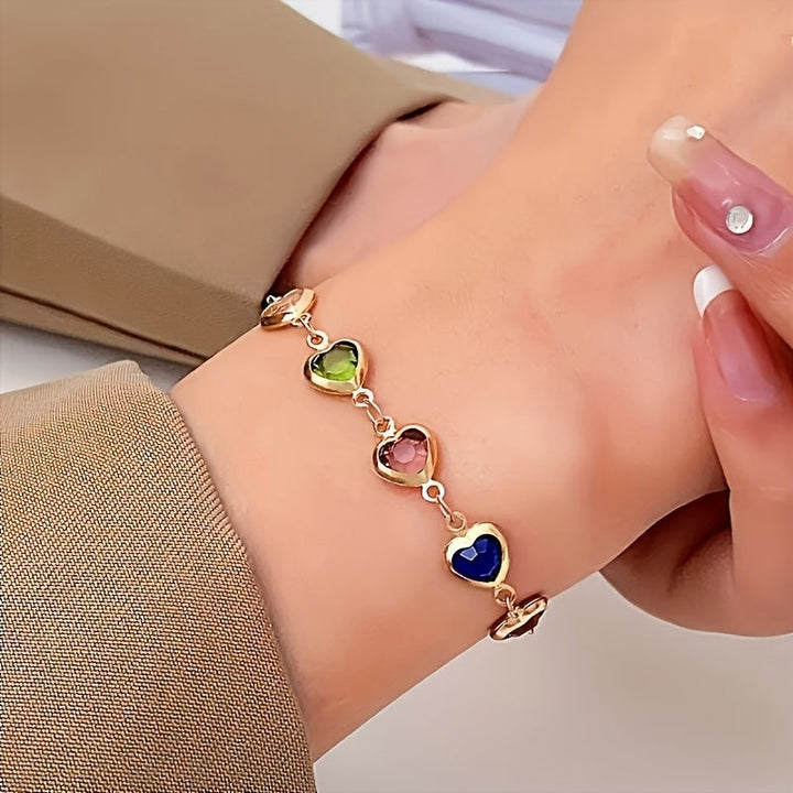Gail | Stijlvolle Multicolor Hartvormige Armband