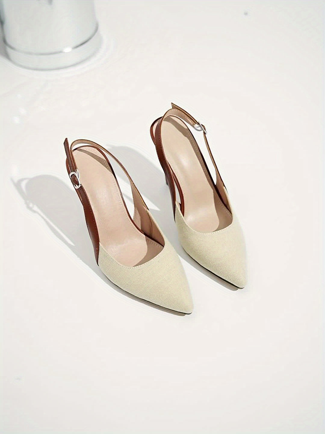 Amelie | Elegante Contrast Slingback Hakken