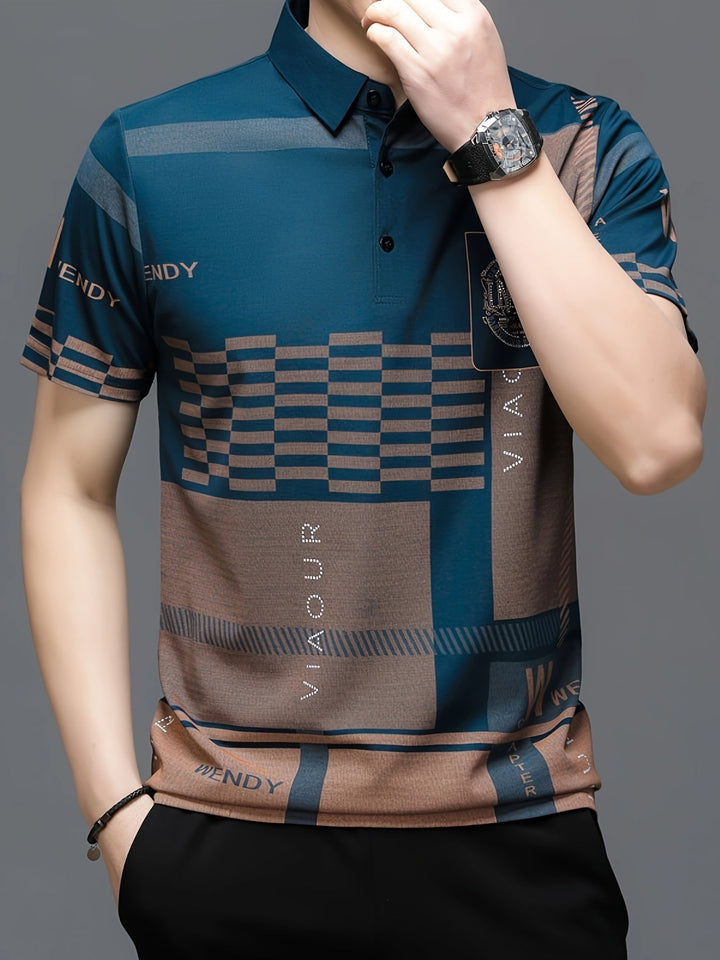 Nathaniel | Verfijnde Kleurblok Polo Shirt