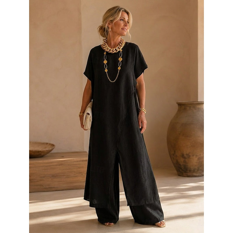 Regina | Ontspannen Wrap-Front Twee-Delig Set