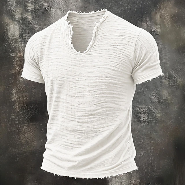 Wyatt | Robuuste Notch-Neck T-Shirt