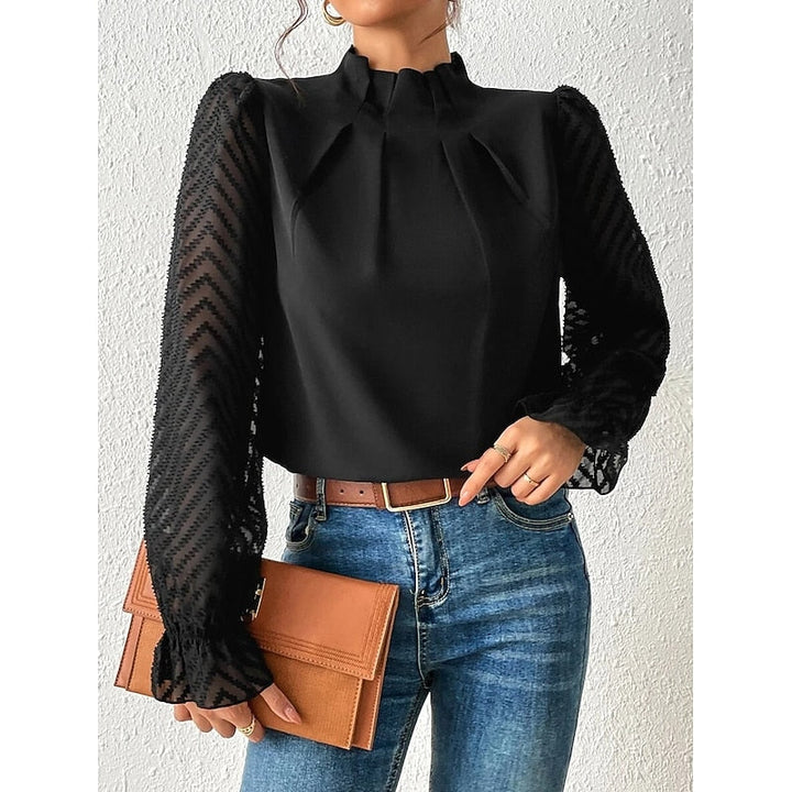 Elspeth | Elegante Hoge Hals Blouse