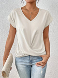 Sophia | Elegante V-hals Drapeer Blouse