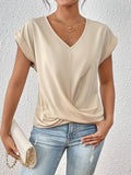 Sophia | Elegante V-hals Drapeer Blouse