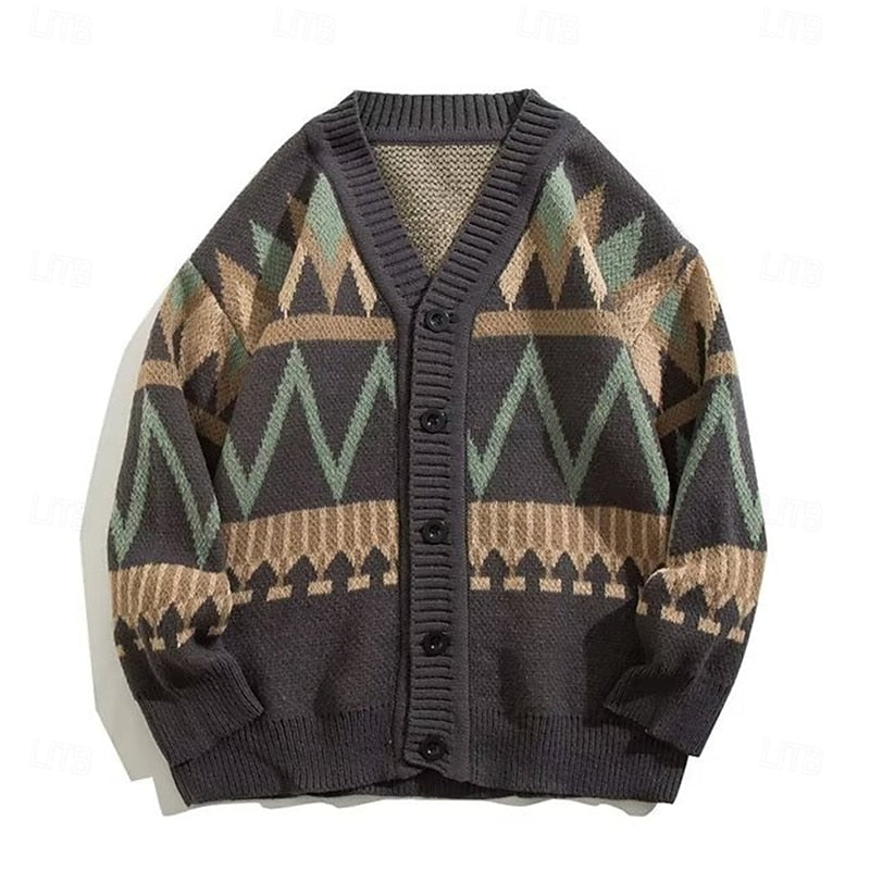 Marcus | Patroon Knopen Cardigan