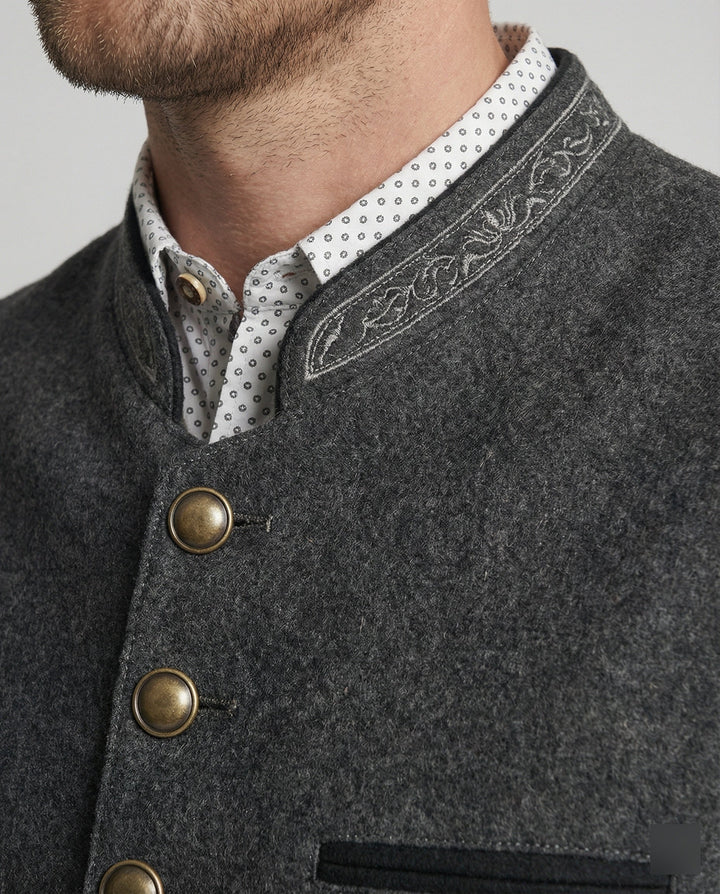 Frederick | Traditionele Staande-Kraag Vest