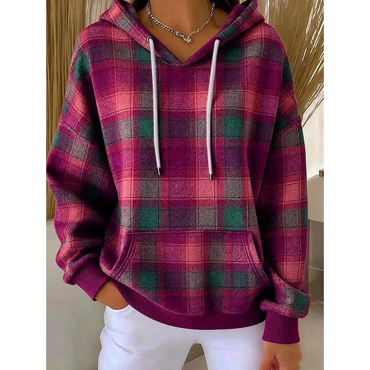 Sadie | Gezellige Geruite Hoodie