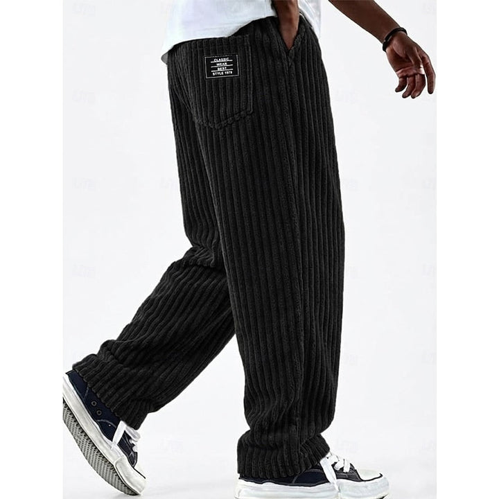 Bradford | Geribbelde Rechte Broek