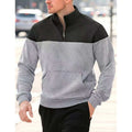 Braxton | Textured Quarter-Zip Sweatshirt