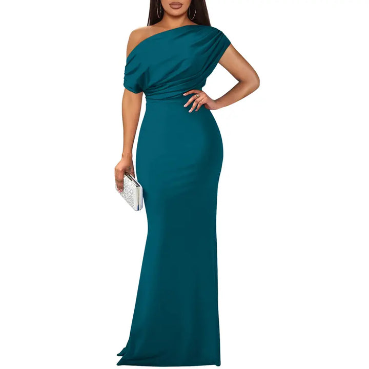 Roos | Elegante Off-Shoulder Avondjurk