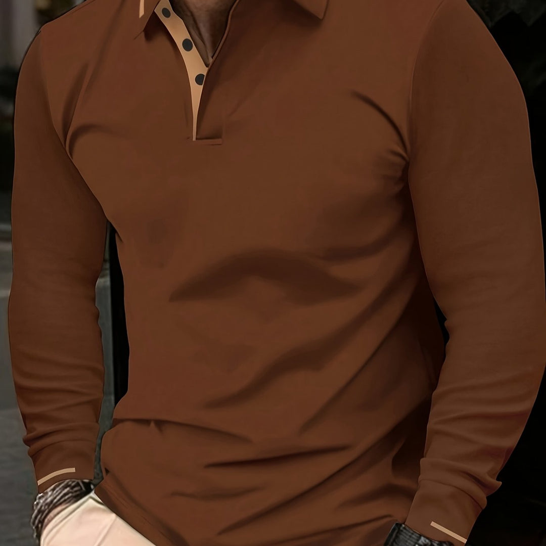 Dalton | Verfijnde Lange Mouwen Polo Shirt